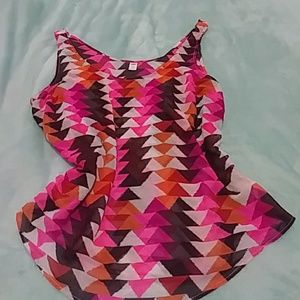 Sheer sleeveless Old Navy top
